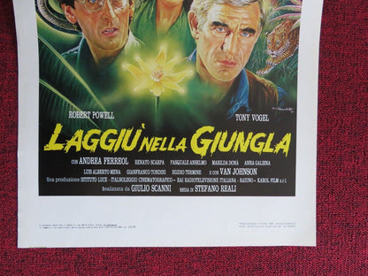 DOWN THERE IN THE JUNGLE ITALIAN LOCANDINA (27.5"x13") POSTER TONY VOGEL 1988 Movie posters