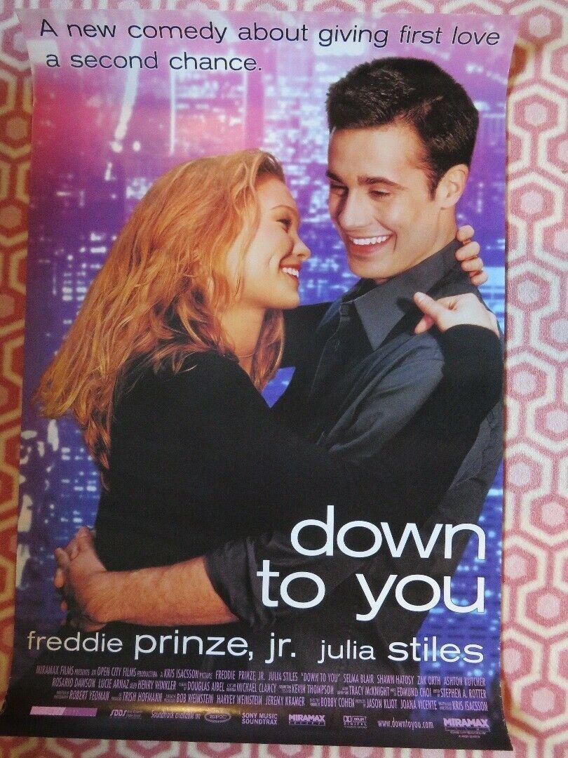 DOWN TO YOU US ONE SHEET ROLLED POSTER FREDDIE PRINZE JR. 2000 Movie posters