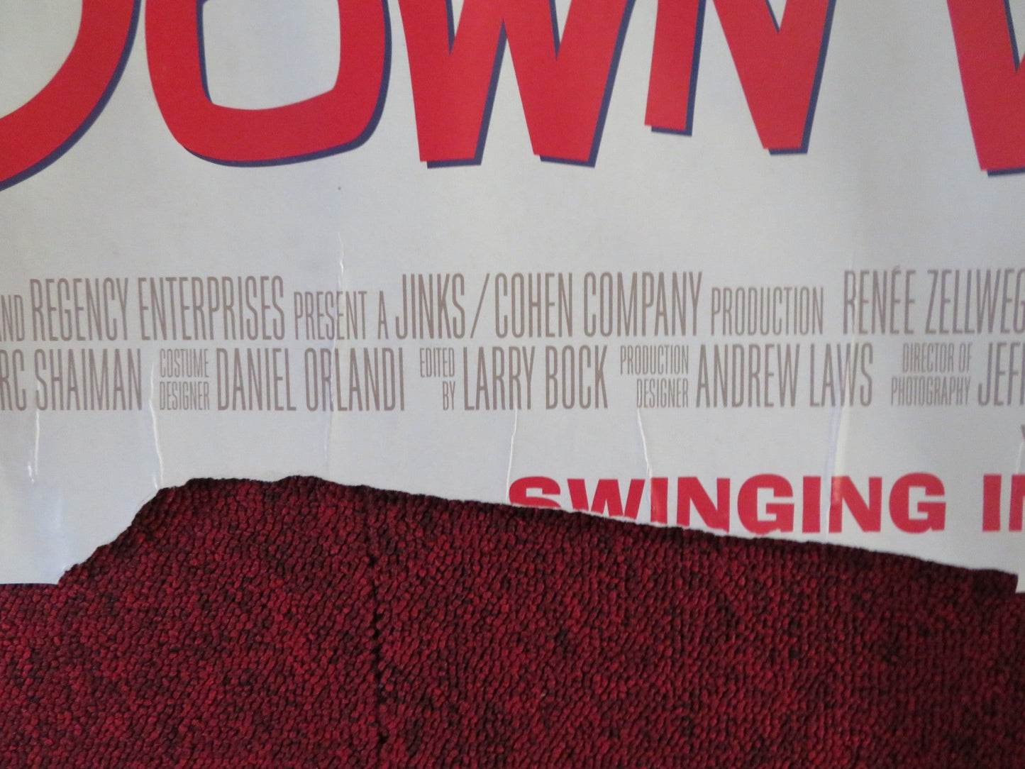 DOWN WITH LOVE UK QUAD (30"x 40") ROLLED POSTER RENEE ZELLWEGER E. MCGREGOR 2003 Rendezvous Cinema Movie posters