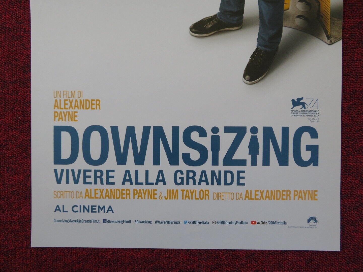 DOWNSIZING ITALIAN LOCANDINA (27"x13") POSTER MATT DAMON C WALTZ 2017 Rendezvous Cinema Movie posters