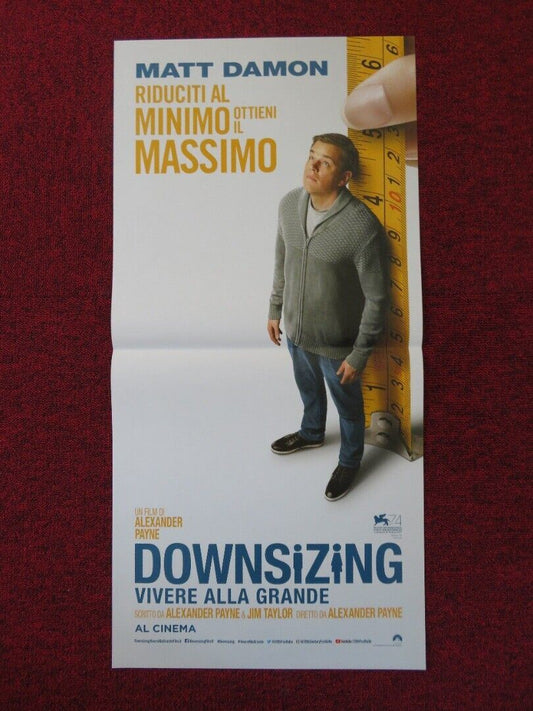 DOWNSIZING ITALIAN LOCANDINA (27"x13") POSTER MATT DAMON C WALTZ 2017 Rendezvous Cinema Movie posters
