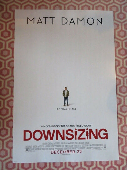 DOWNSIZING US ONE SHEET ROLLED POSTER MATT DAMON 2017 Movie posters