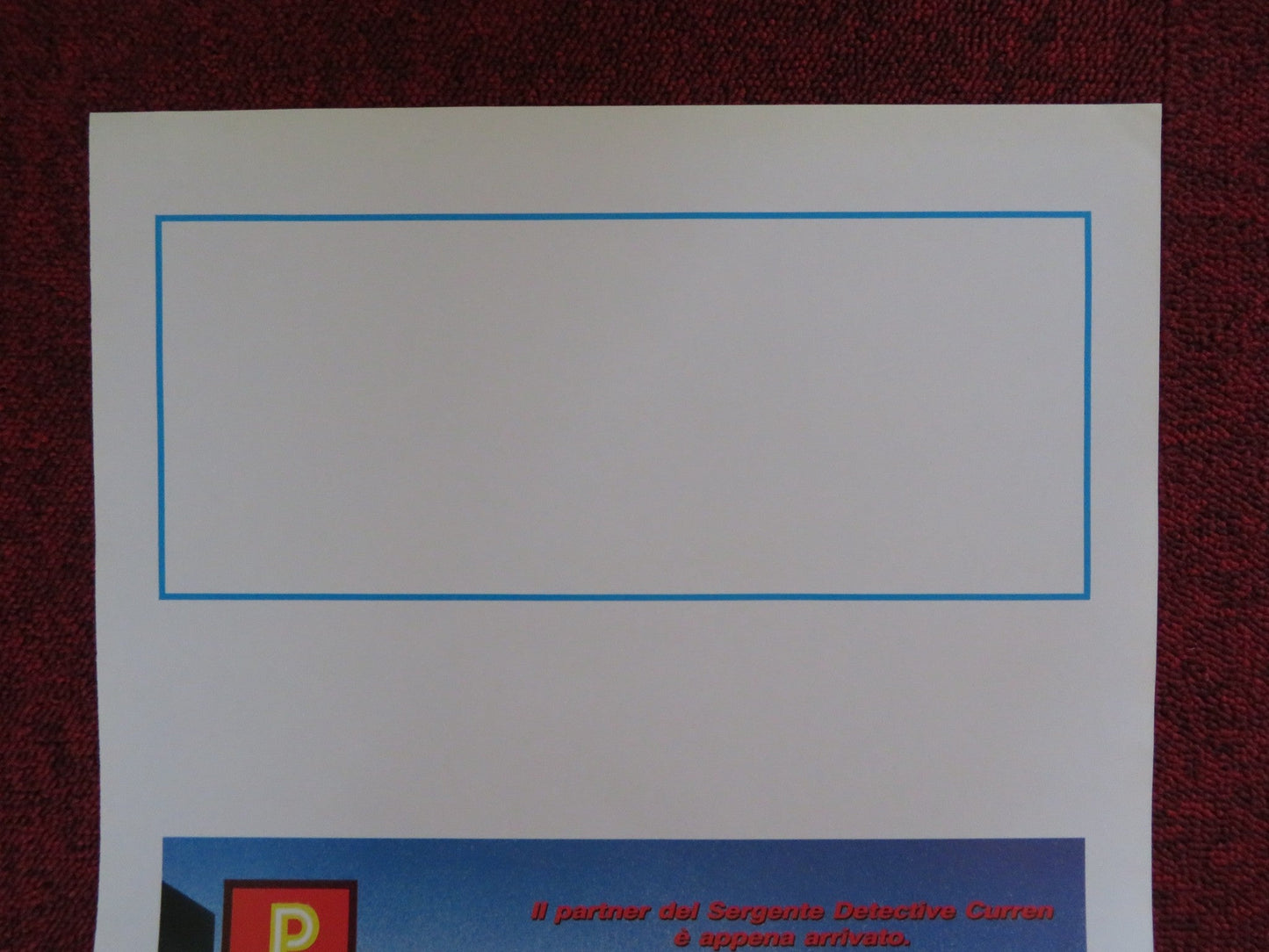 DOWNTOWN ITALIAN LOCANDINA POSTER FOREST WHITAKER ANTHONY EDWARDS 1990 Rendezvous Cinema Movie posters