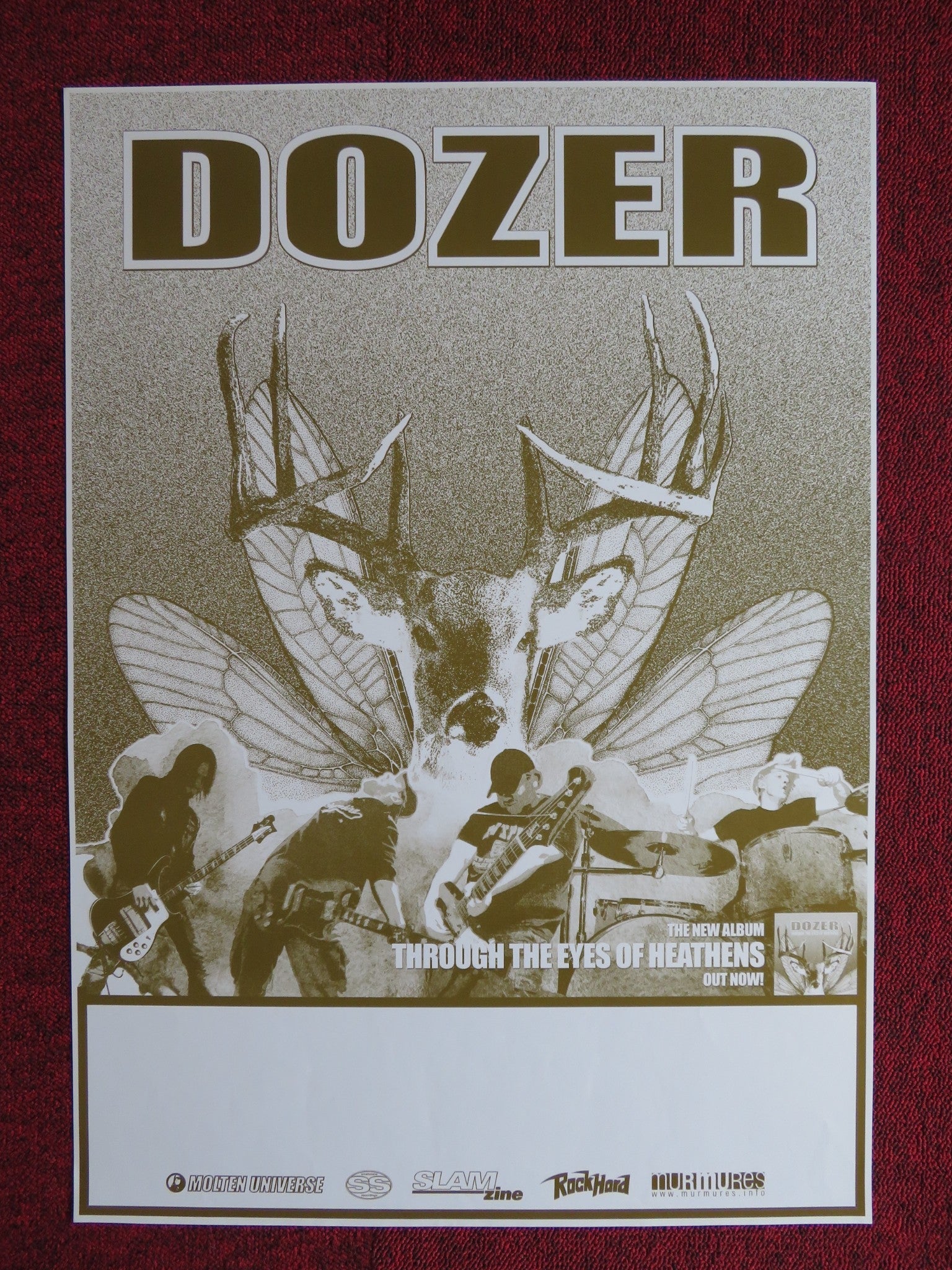 DOZER THROUGH THE EYES OF HEATHENS US MUSIC PROMO ALBUM POSTER 2006 Rendezvous Cinema Movie posters