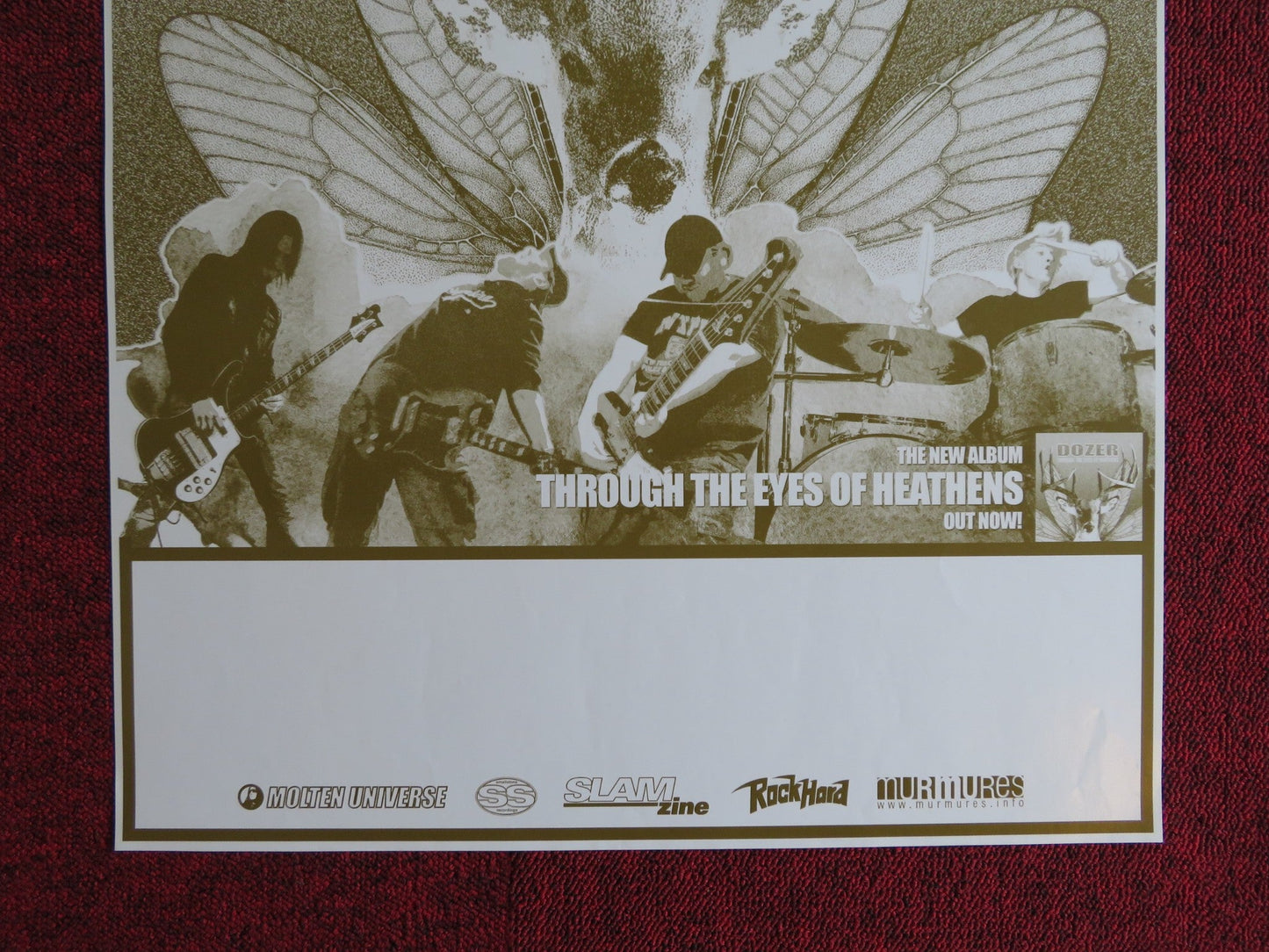 DOZER THROUGH THE EYES OF HEATHENS US MUSIC PROMO ALBUM POSTER 2006 Rendezvous Cinema Movie posters