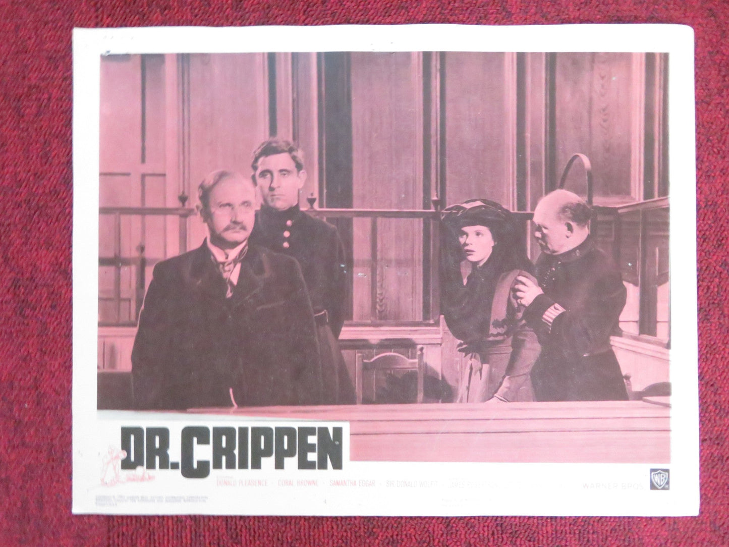 DR. CRIPPEN US LOBBY CARD FULL SET DONALD PLEASENCE SAMANTHA EGGAR 1964 Rendezvous Cinema Movie posters