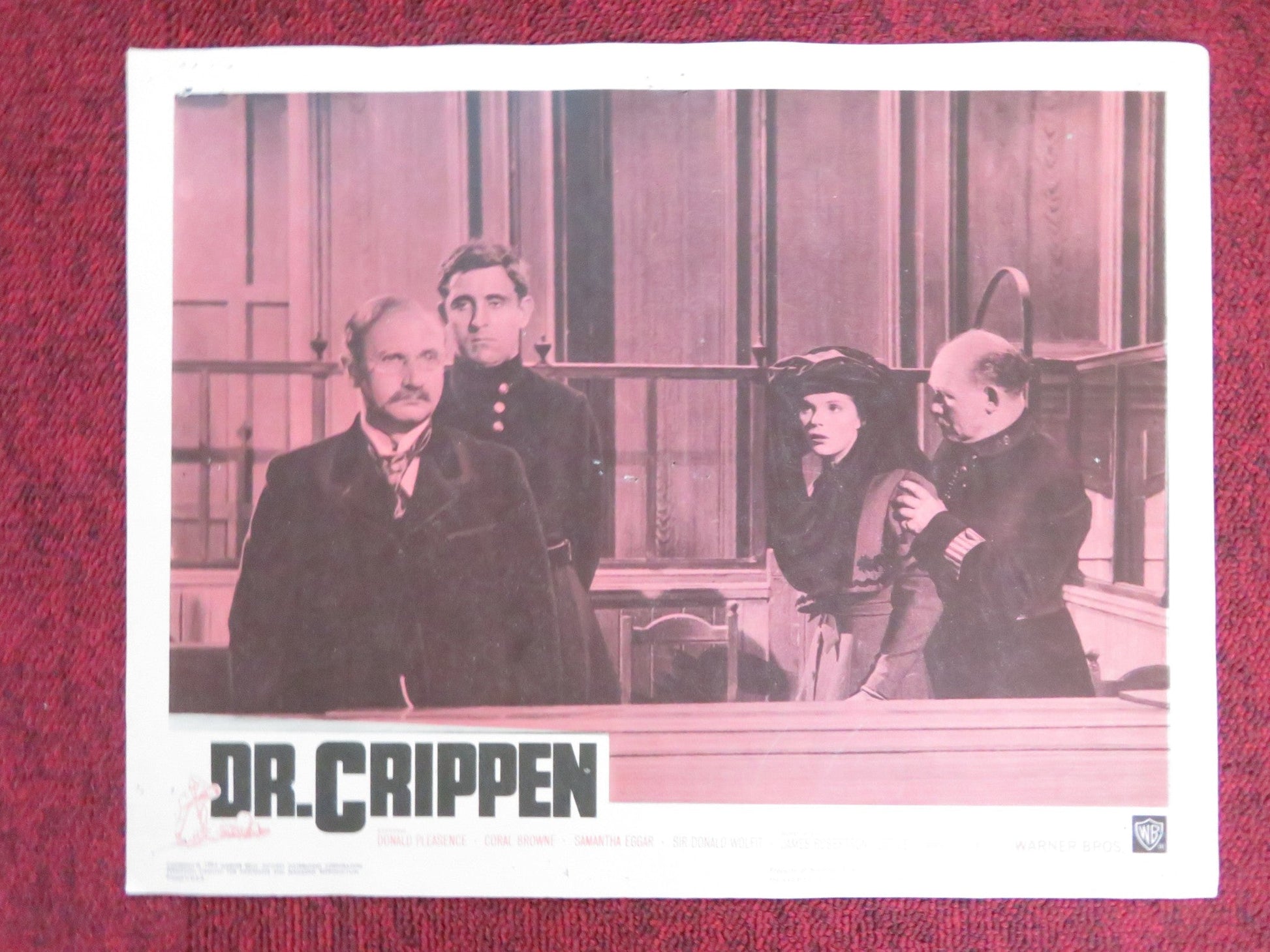 DR. CRIPPEN US LOBBY CARD FULL SET DONALD PLEASENCE SAMANTHA EGGAR 1964 Rendezvous Cinema Movie posters