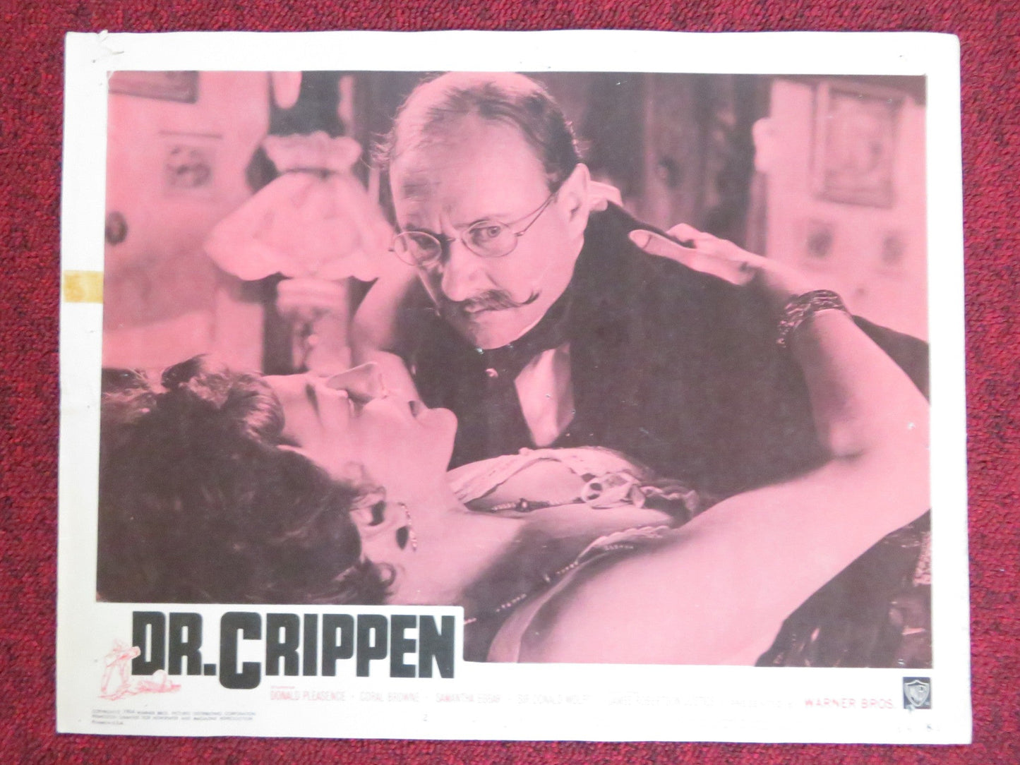 DR. CRIPPEN US LOBBY CARD FULL SET DONALD PLEASENCE SAMANTHA EGGAR 1964 Rendezvous Cinema Movie posters