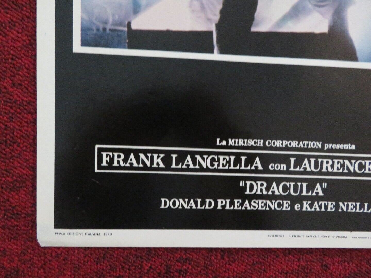 DRACULA - 5 ITALIAN FOTOBUSTA POSTER FRANK LANGELLA LAURENCE OLIVIER 1979 Movie posters