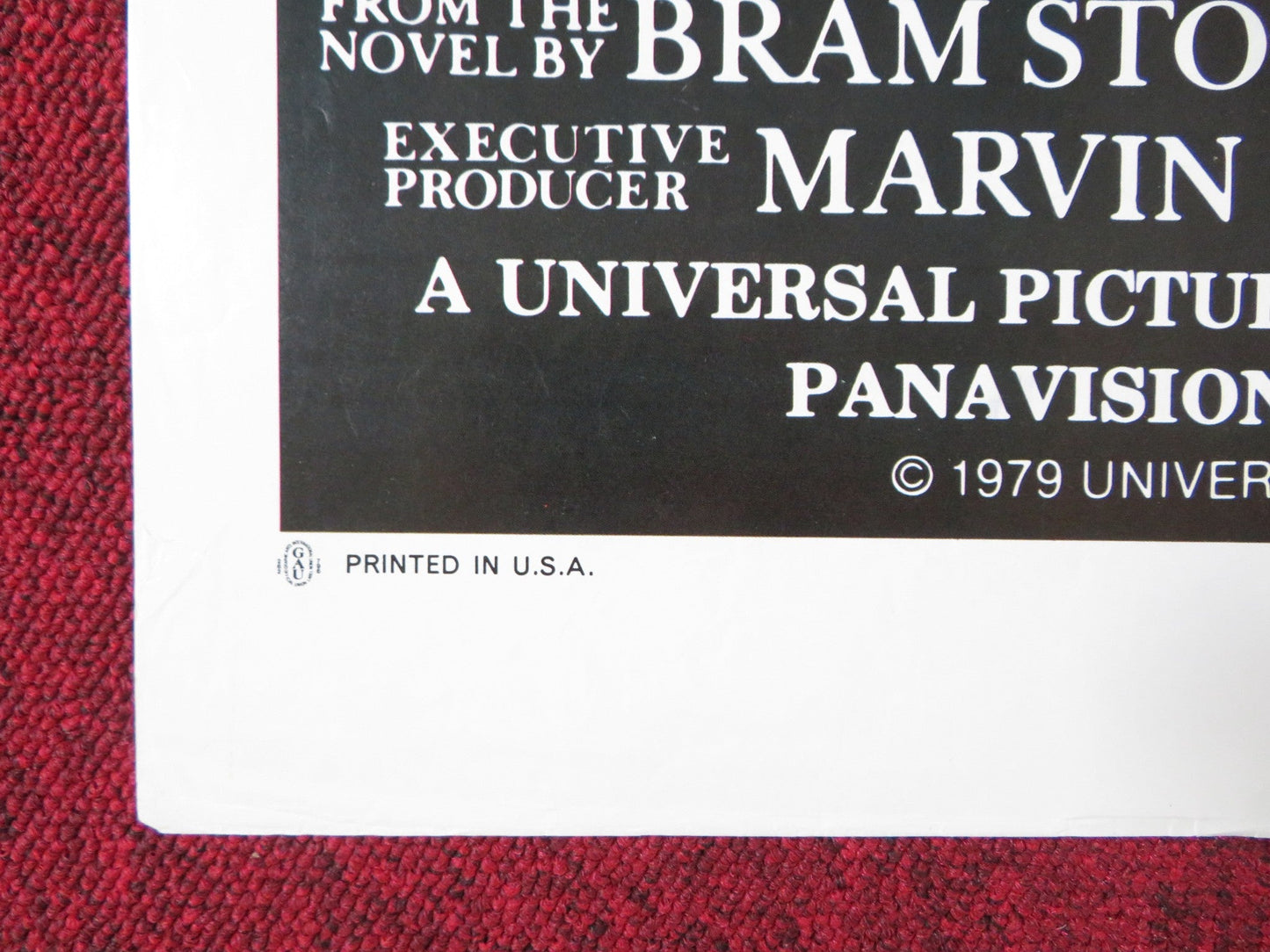 DRACULA FOLDED US ONE SHEET POSTER FRANK LANGELLA LAURENCE OLIVER 1979 Rendezvous Cinema Movie posters