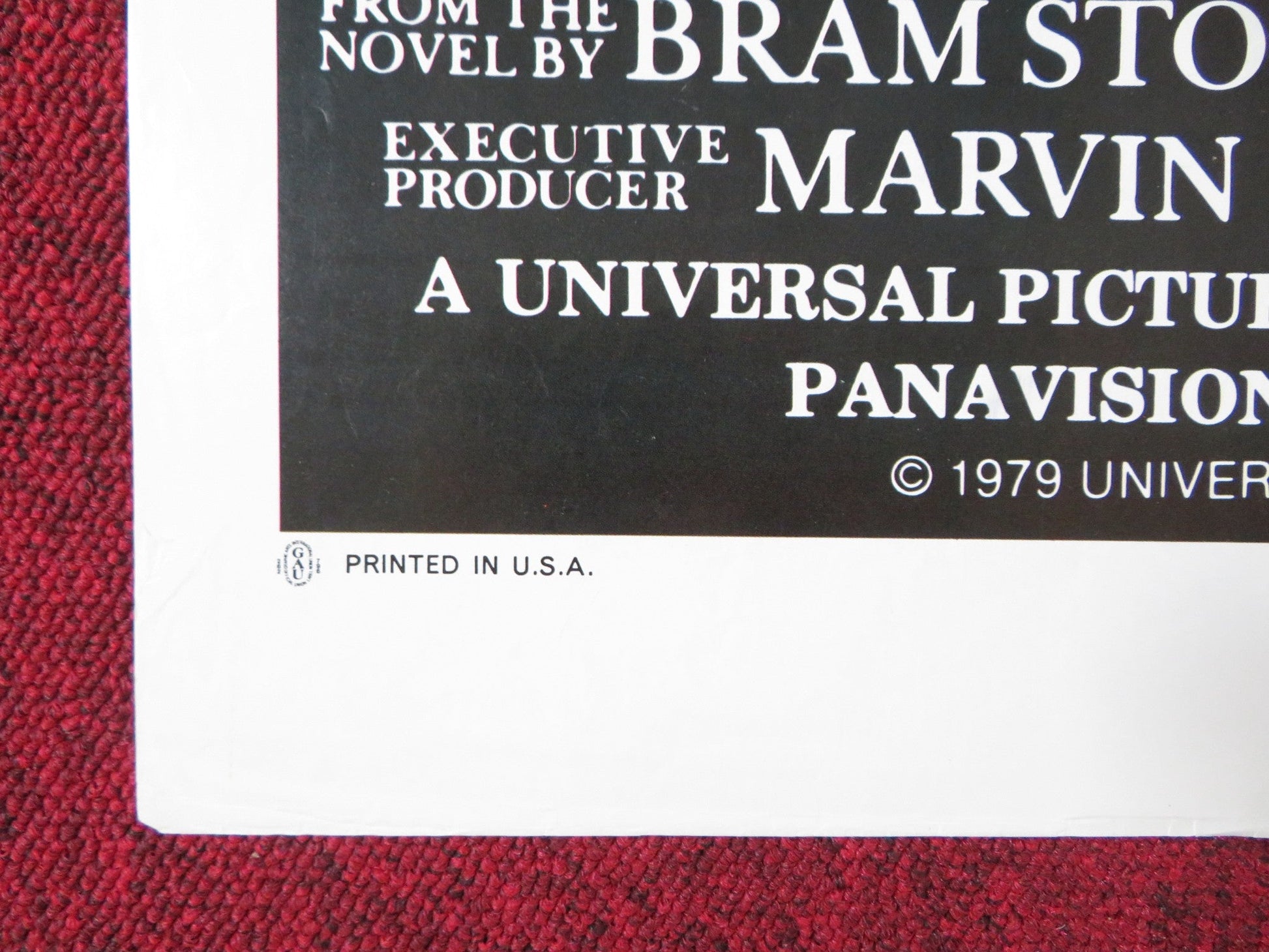 DRACULA FOLDED US ONE SHEET POSTER FRANK LANGELLA LAURENCE OLIVER 1979 Rendezvous Cinema Movie posters