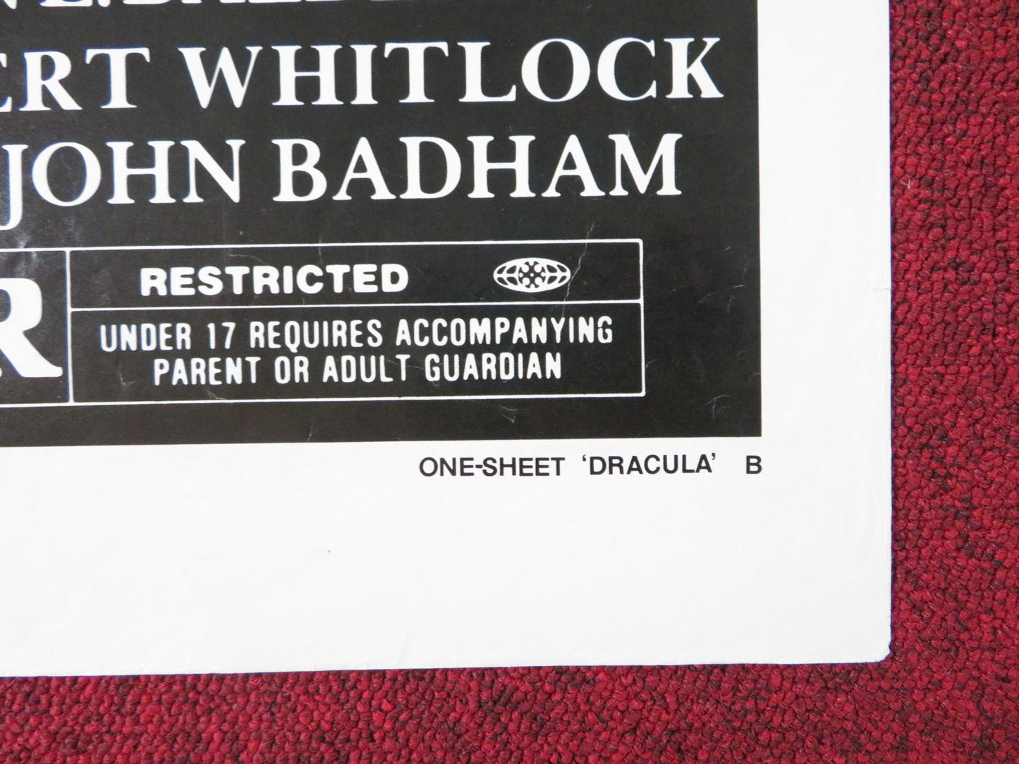 DRACULA FOLDED US ONE SHEET POSTER FRANK LANGELLA LAURENCE OLIVER 1979 Rendezvous Cinema Movie posters