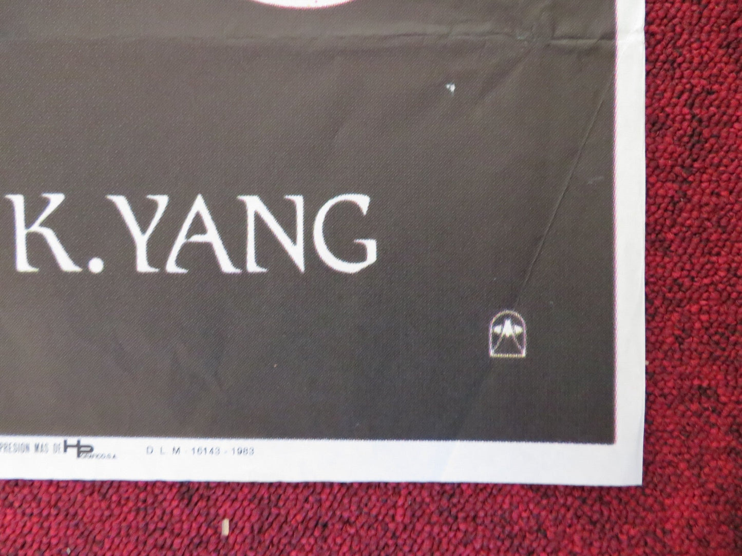 DRAGON GORDO / ENTER THE FAT DRAGON FOLDED SPANISH POSTER SAMMO HUNG 1978 Rendezvous Cinema Movie posters