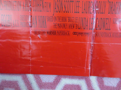 DRAGON THE BRUCE LEE STORY BRITISH QUAD (30 x 40) POSTER JASON SCOTT LEE 1993 Movie posters