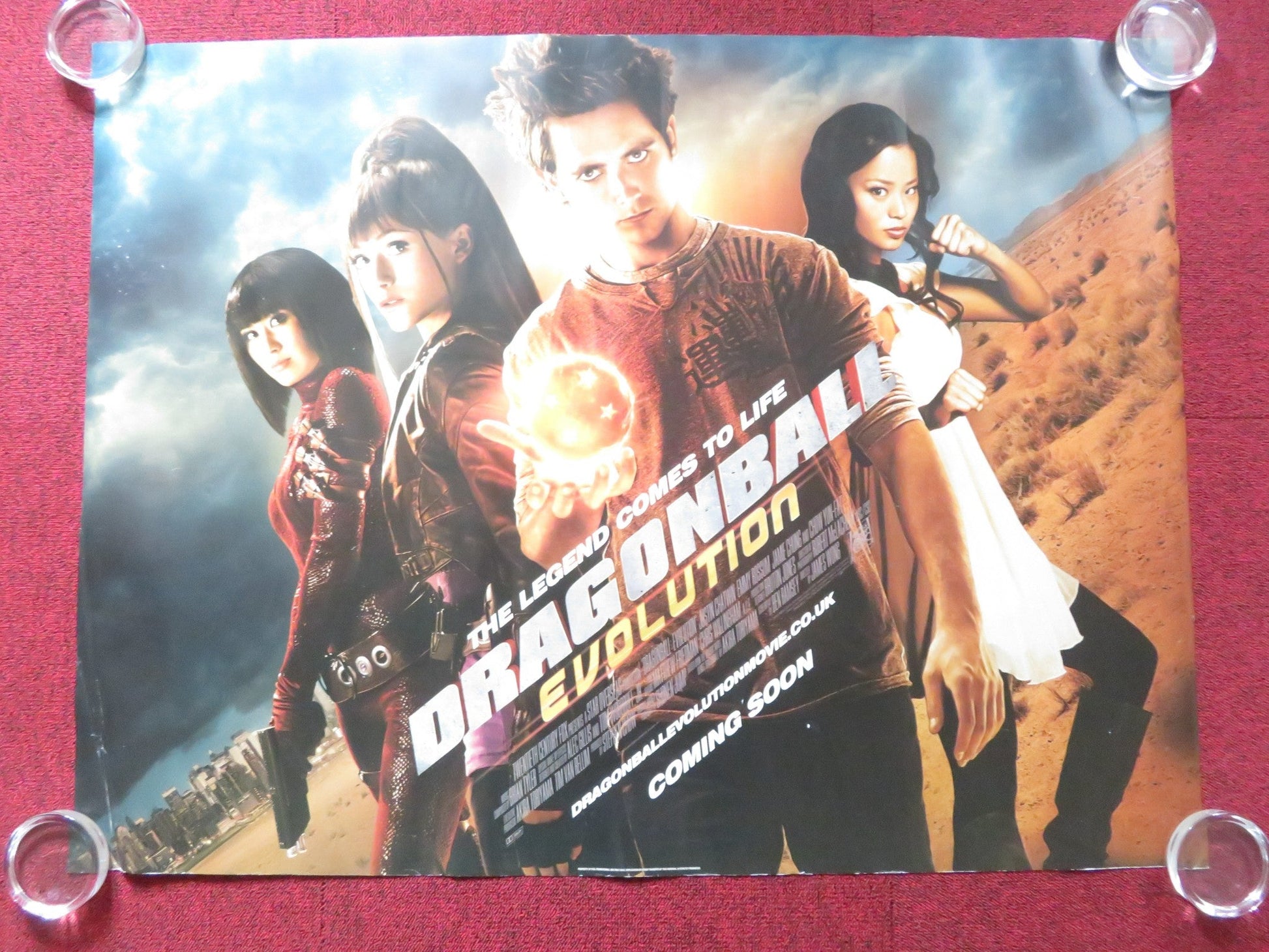 DRAGONBALL EVOLUTION UK QUAD ROLLED POSTER JUSTIN CHATWIN CHOW YUN - FAT 2009 Rendezvous Cinema Movie posters