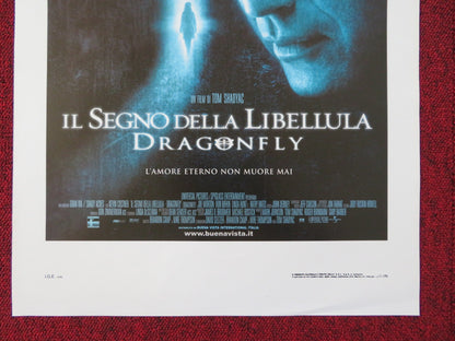 DRAGONFLY ITALIAN LOCANDINA POSTER KEVIN COSTNER SUSANNA THOMPSON 2002 Rendezvous Cinema Movie posters