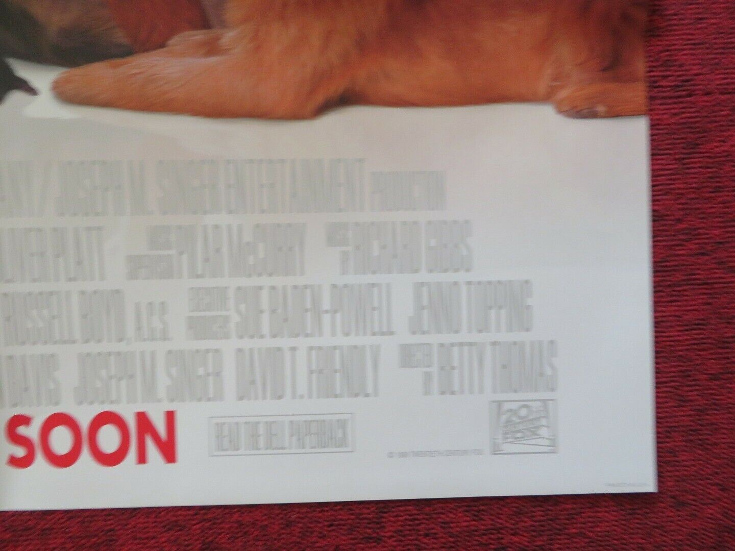 DR.DOLITTLE FOLDED US ONE SHEET POSTER EDDIE MURPHY 1998 Movie posters