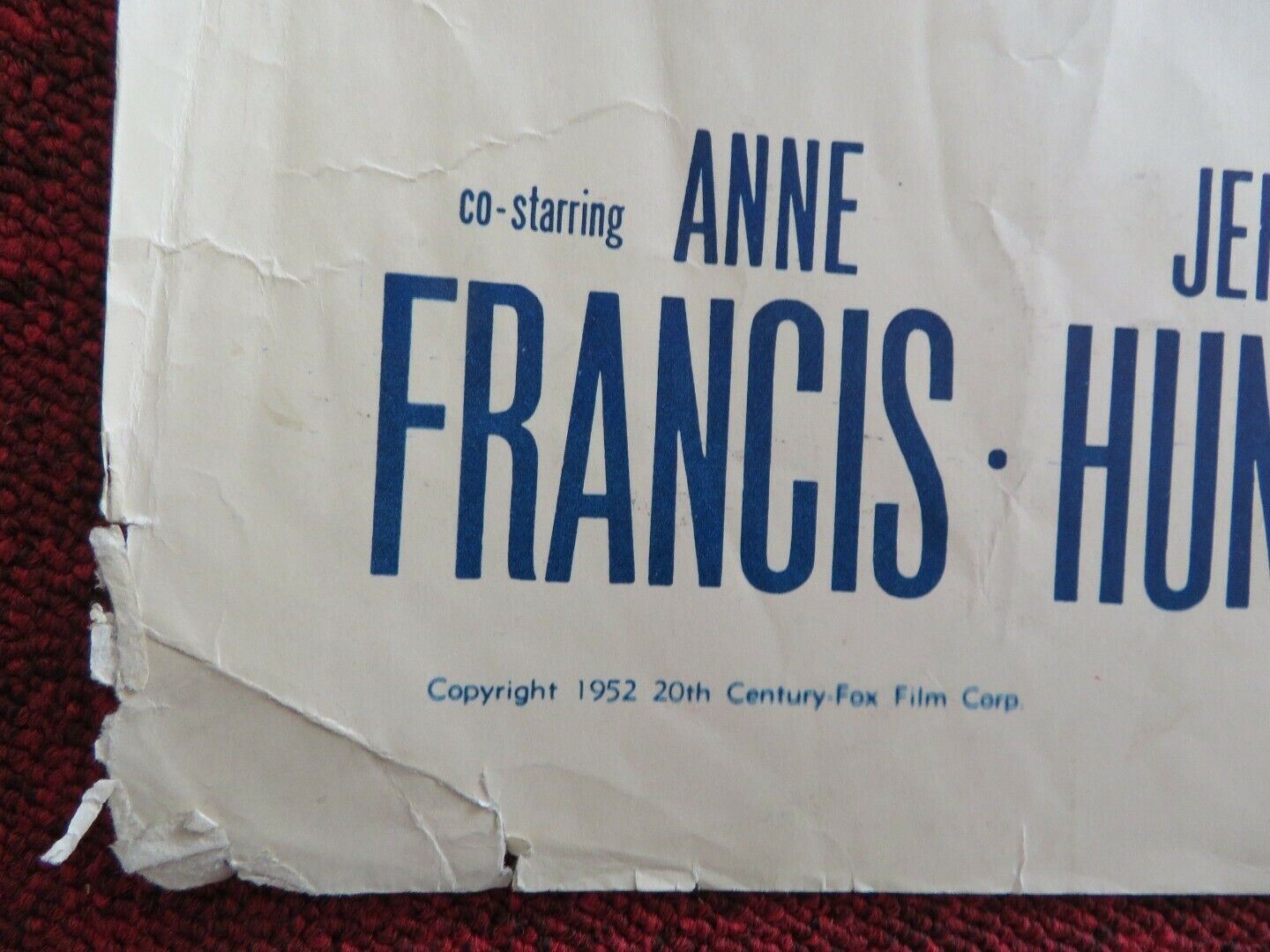 DREAM BOAT US HALF SHEET (22"x 28") POSTER CLIFTON WEBB GINGER ROGERS 1952 Movie posters