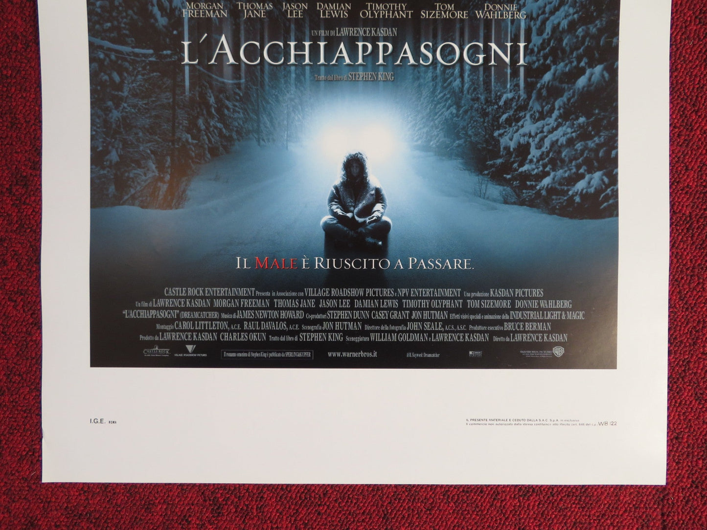 DREAMCATCHER ITALIAN LOCANDINA POSTER MORGAN FREEMAN JASON LEE 2003 Rendezvous Cinema Movie posters