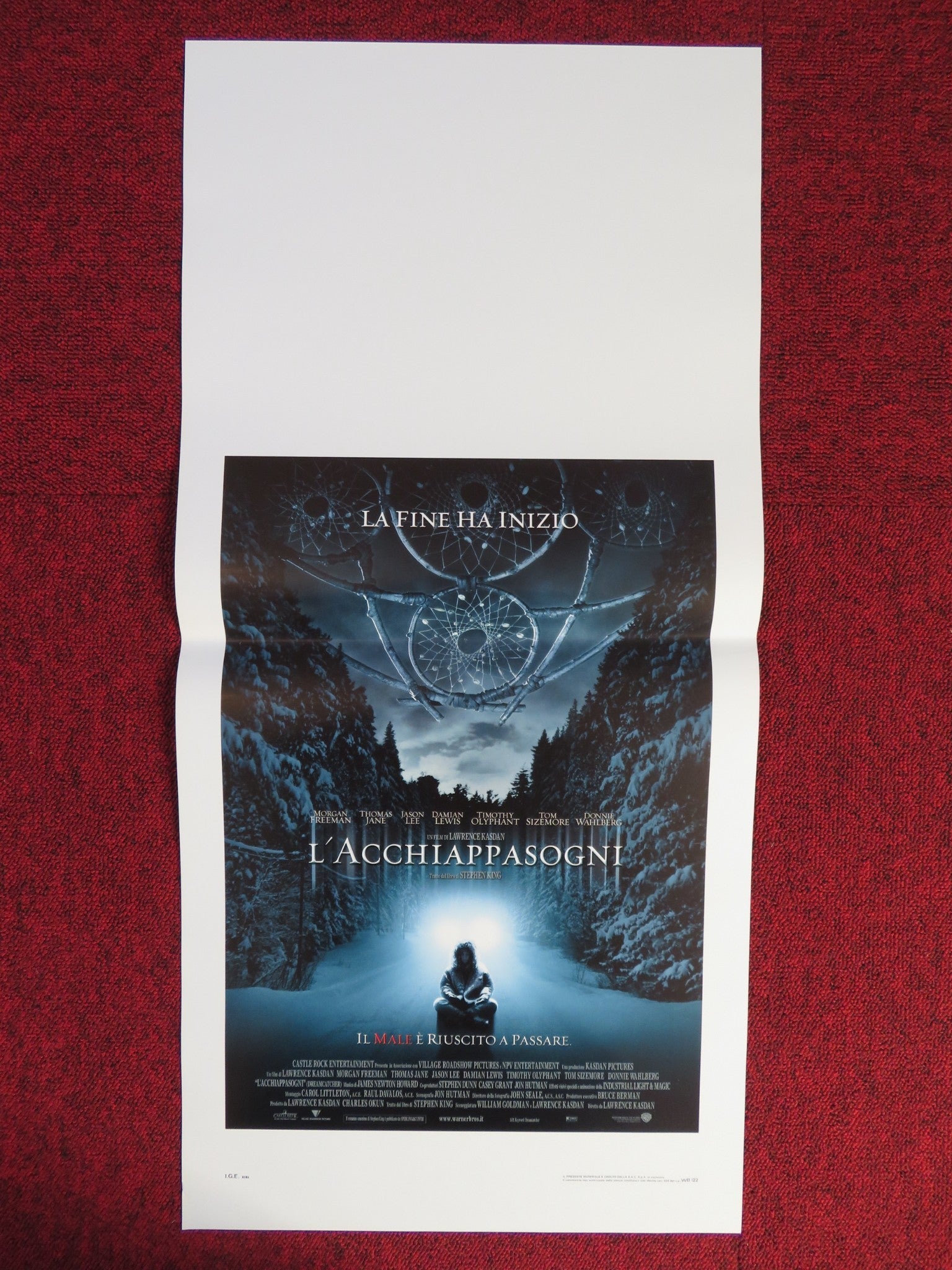 DREAMCATCHER ITALIAN LOCANDINA POSTER MORGAN FREEMAN JASON LEE 2003 Rendezvous Cinema Movie posters