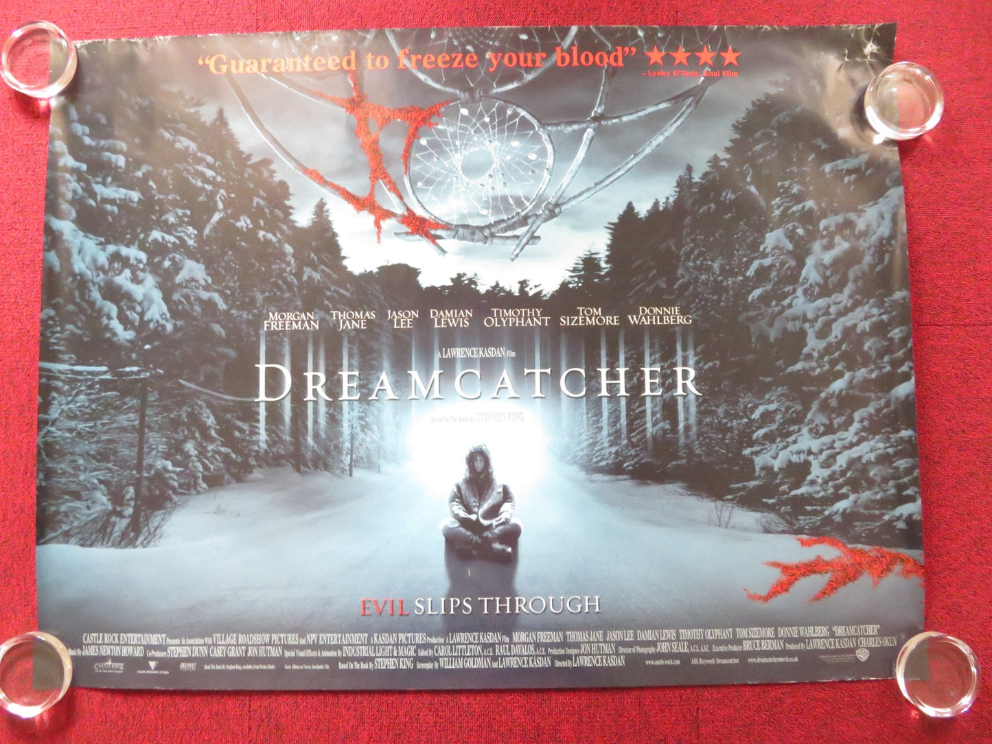 DREAMCATCHER UK QUAD (30"x 40") ROLLED POSTER STEPHEN KING MORGAN FREEMAN 2003 Rendezvous Cinema Movie posters