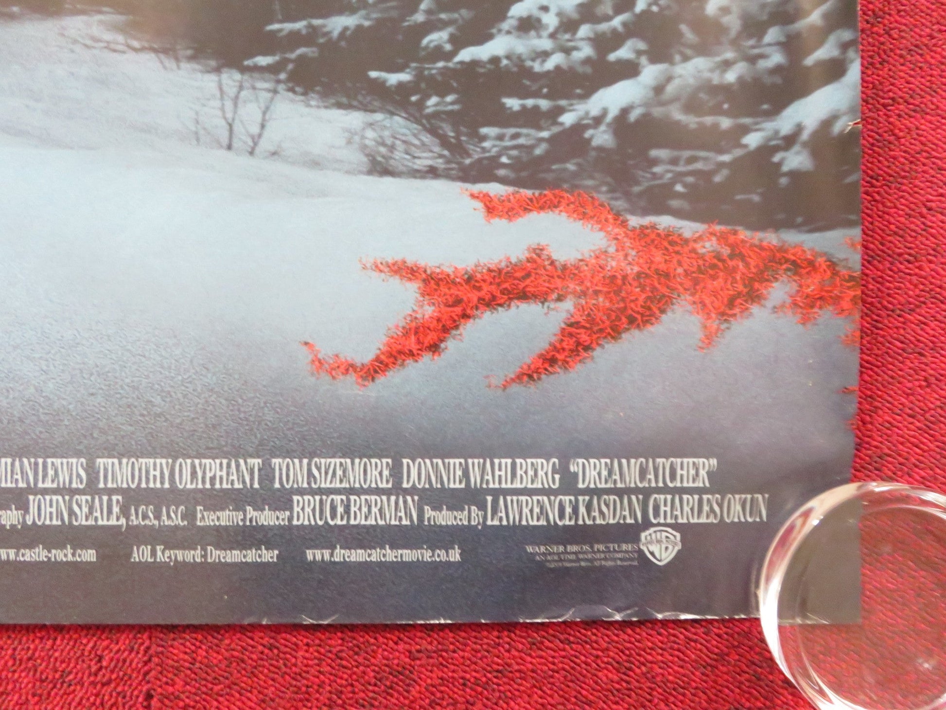 DREAMCATCHER UK QUAD (30"x 40") ROLLED POSTER STEPHEN KING MORGAN FREEMAN 2003 Rendezvous Cinema Movie posters