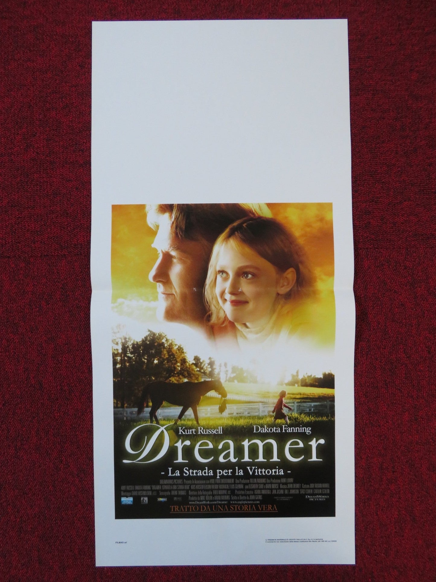 DREAMER ITALIAN LOCANDINA POSTER KURT RUSSELL DAKOTA FANNING 2005 Rendezvous Cinema Movie posters