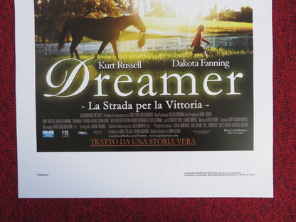 DREAMER ITALIAN LOCANDINA POSTER KURT RUSSELL DAKOTA FANNING 2005 Rendezvous Cinema Movie posters