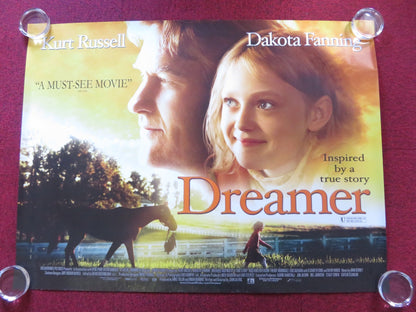 DREAMER UK QUAD ROLLED POSTER KURT RUSSELL DAKOTA FANNING 2005 Rendezvous Cinema Movie posters