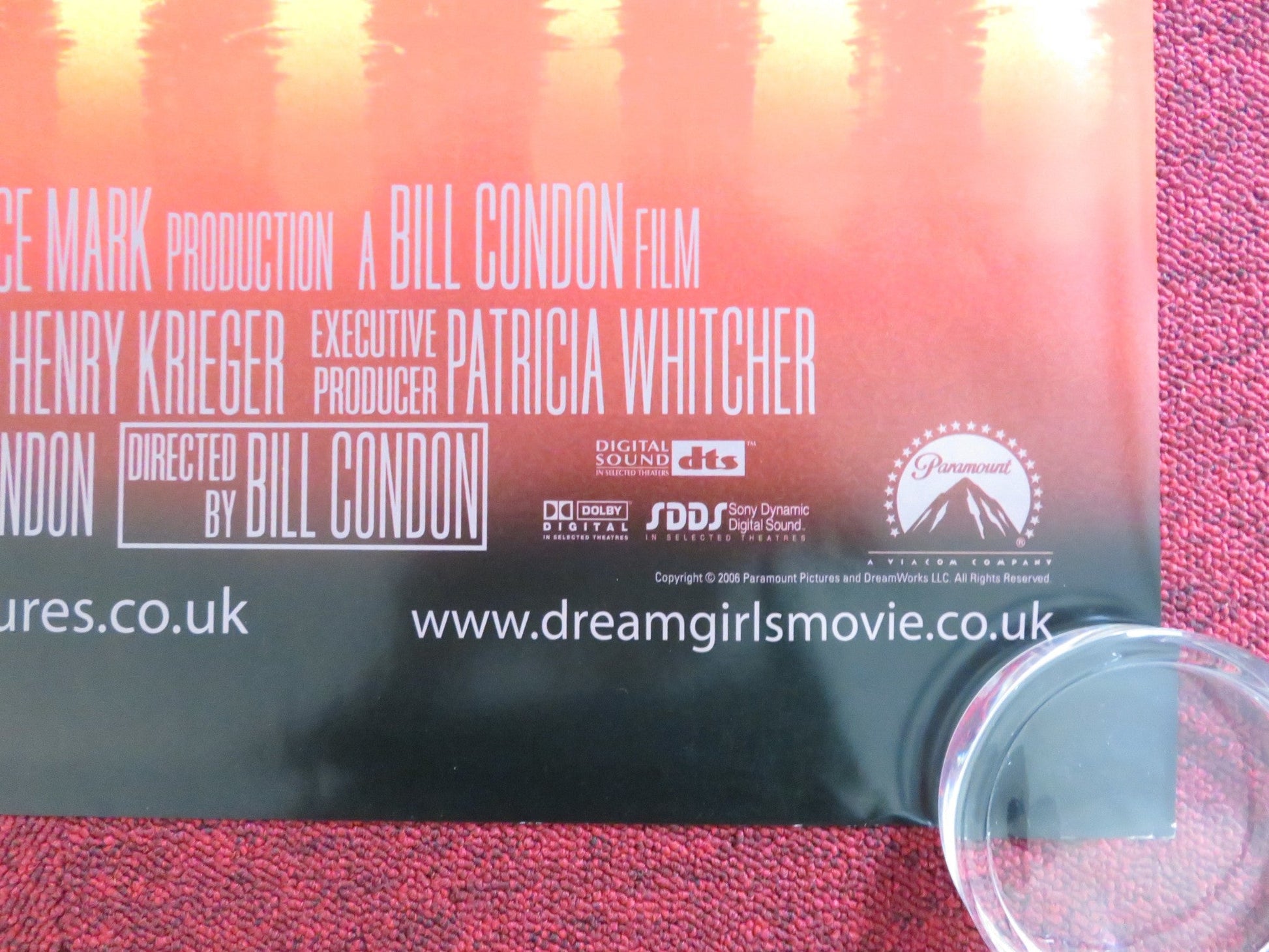 DREAMGIRLS UK QUAD (30"x 40") ROLLED POSTER JAMIE FOXX BEYONCE KNOWLES 2006 Rendezvous Cinema Movie posters