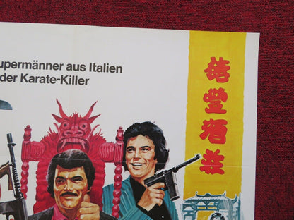 DREI SPAGHETTI IN SHANGHAI GERMAN A1 ROLLED POSTER ROBERT MALCOLM 1973 Movie posters