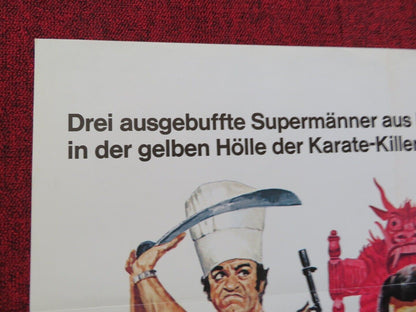 DREI SPAGHETTI IN SHANGHAI GERMAN A1 ROLLED POSTER ROBERT MALCOLM 1973 Movie posters