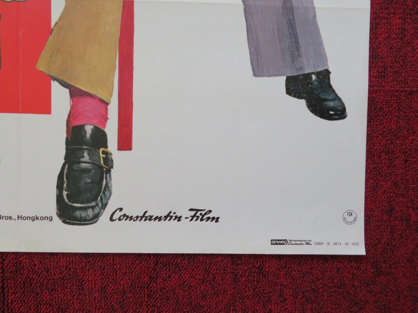 DREI SPAGHETTI IN SHANGHAI GERMAN A1 ROLLED POSTER ROBERT MALCOLM 1973 Movie posters