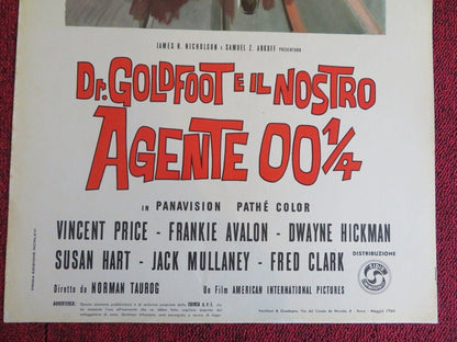 DR.GOLDFOOT E IL NOSTRO AGENTE 00 1/4 ITALIAN LOCANDINA (27.5"x13") POSTER 1966 Movie posters
