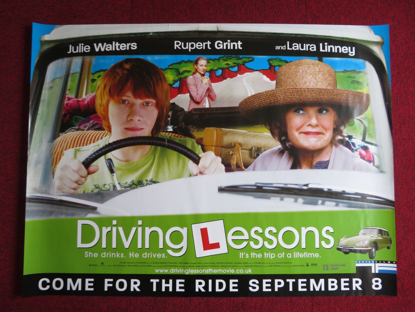 DRIVING LESSONS UK QUAD (30"x 40") ROLLED POSTER RUPERT GRINT JULIE WALTERS 2006 Rendezvous Cinema Movie posters