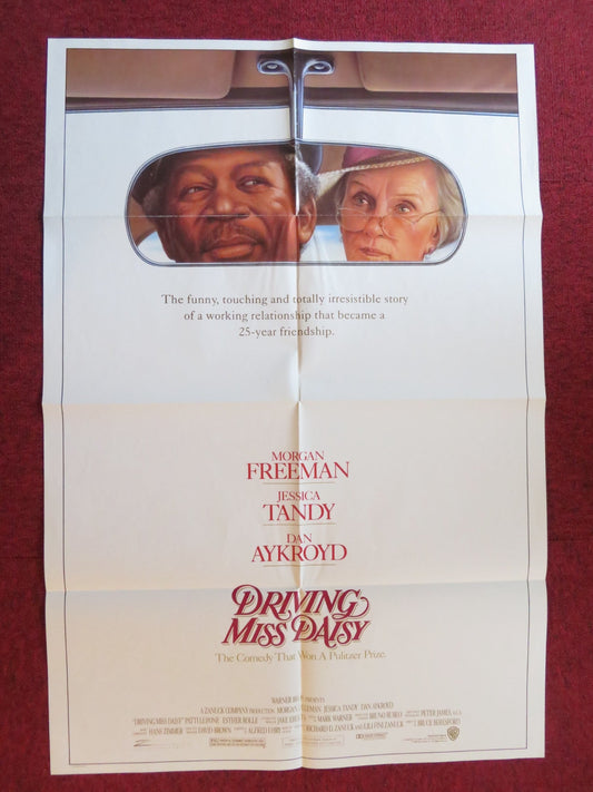 DRIVING MISS DAISY FOLDED US ONE SHEET POSTER MORGAN FREEMAN JESSICA TANDY 1989 Rendezvous Cinema Movie posters