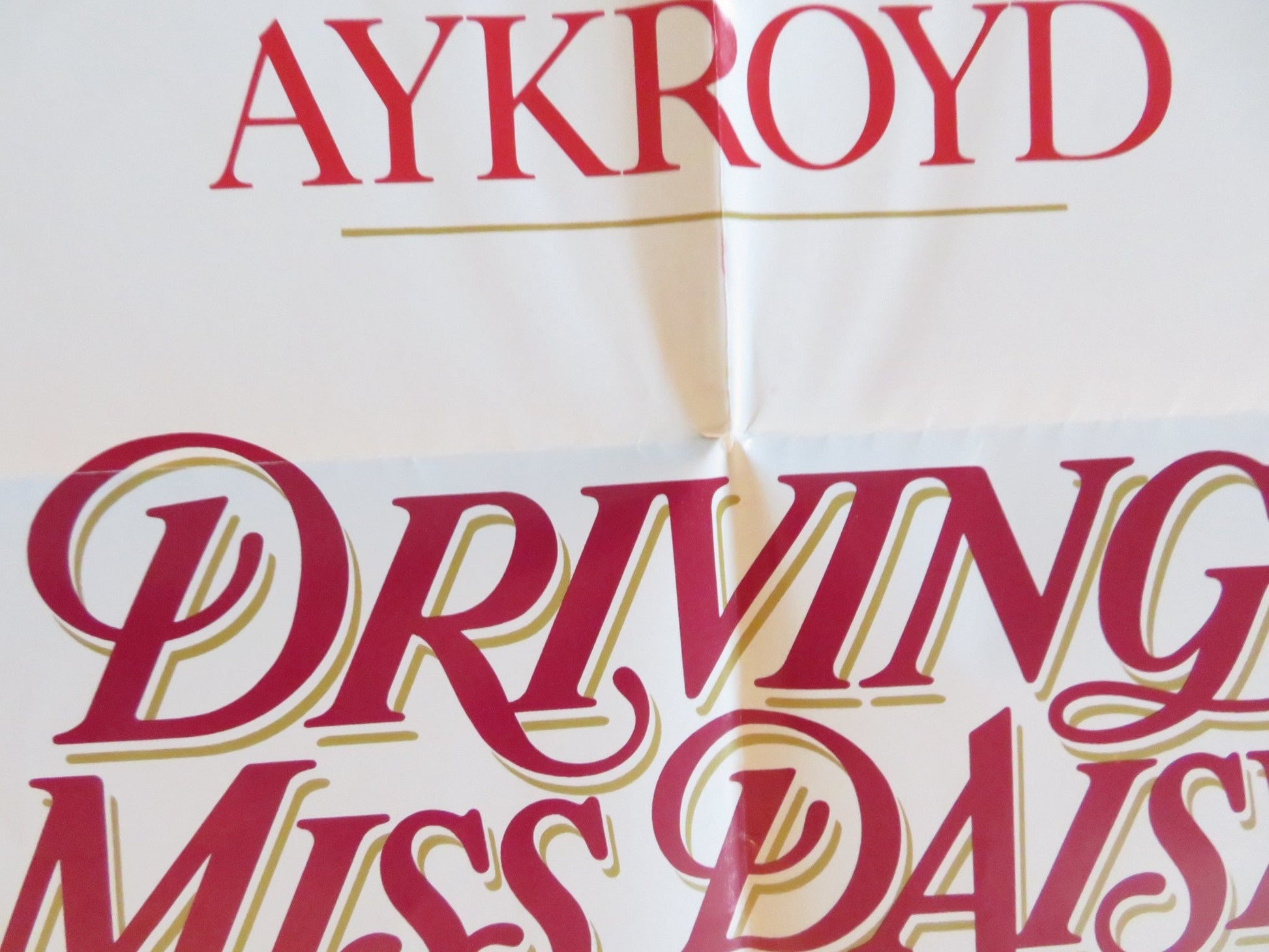 DRIVING MISS DAISY FOLDED US ONE SHEET POSTER MORGAN FREEMAN JESSICA TANDY 1989 Rendezvous Cinema Movie posters