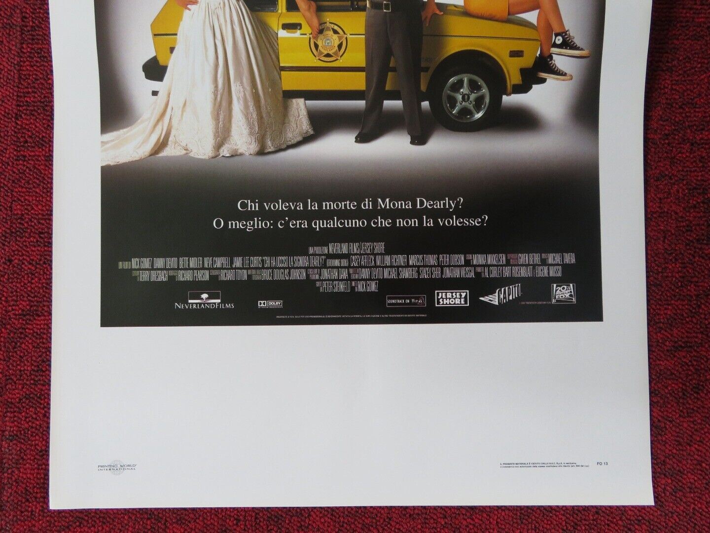 DROWNING MONA ITALIAN LOCANDINA (27.5"x13") POSTER D DEVITO B MIDLER 2000 Movie posters