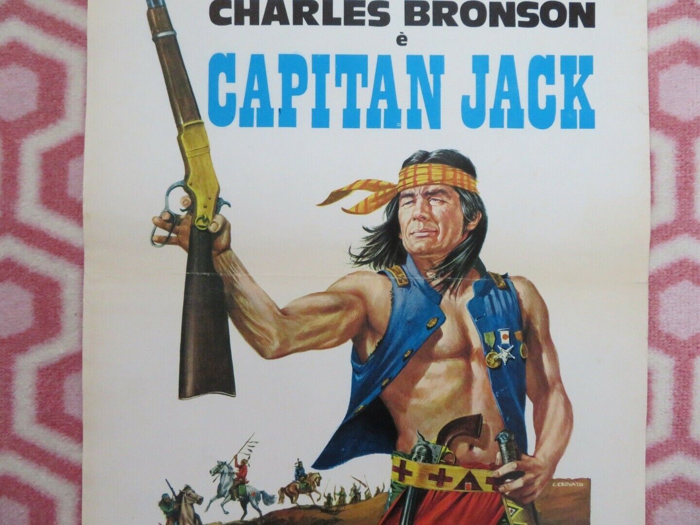 Drum Beat ITALIAN LOCANDINA (27.5"x13") POSTER CHARLES BRONSON 1972 Movie posters