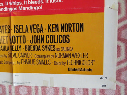 DRUM US ONE SHEET POSTER WARREN OATES ISELA VEGA 1976 Movie posters