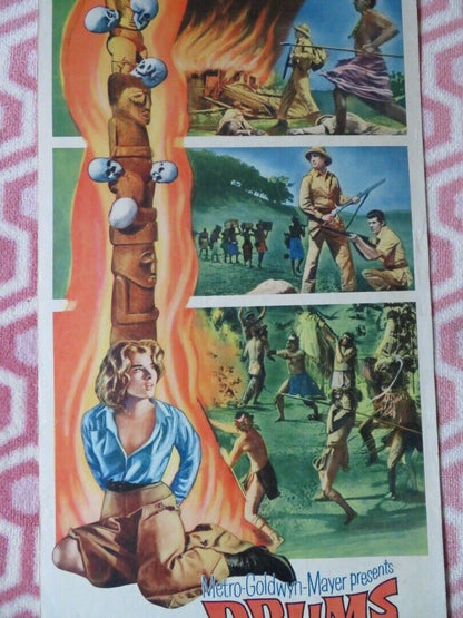 DRUMS OF AFRICA US INSERT (14"x 36") POSTER FRANKIE AVALON 1963 - Rendezvous Cinema