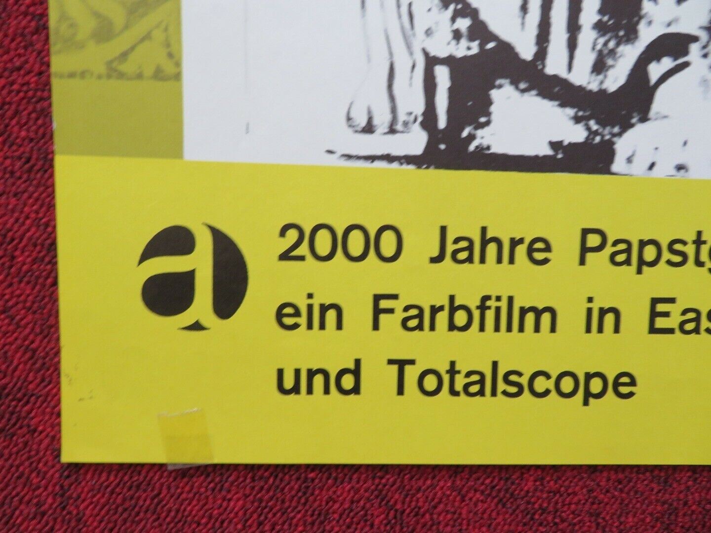 DU BIST PETRUS / Tu es Pierre GERMAN A1 ROLLED POSTER PHILIPPE AGOSTINI 1959 Movie posters