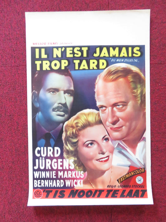 DU MEIN STILLES TAL BELGIUM (14"x 21.5") POSTER CURD JURGENS W. MARKUS 1955 Rendezvous Cinema Movie posters