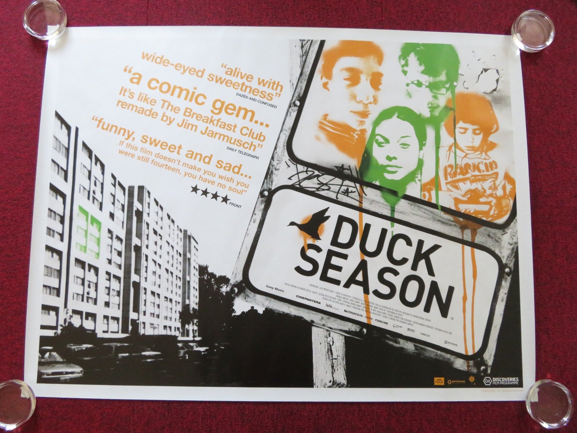 DUCK SEASON UK QUAD (30"x 40") ROLLED POSTER DIEGO CATANO DANIEL MIRANDA 2004 Rendezvous Cinema Movie posters