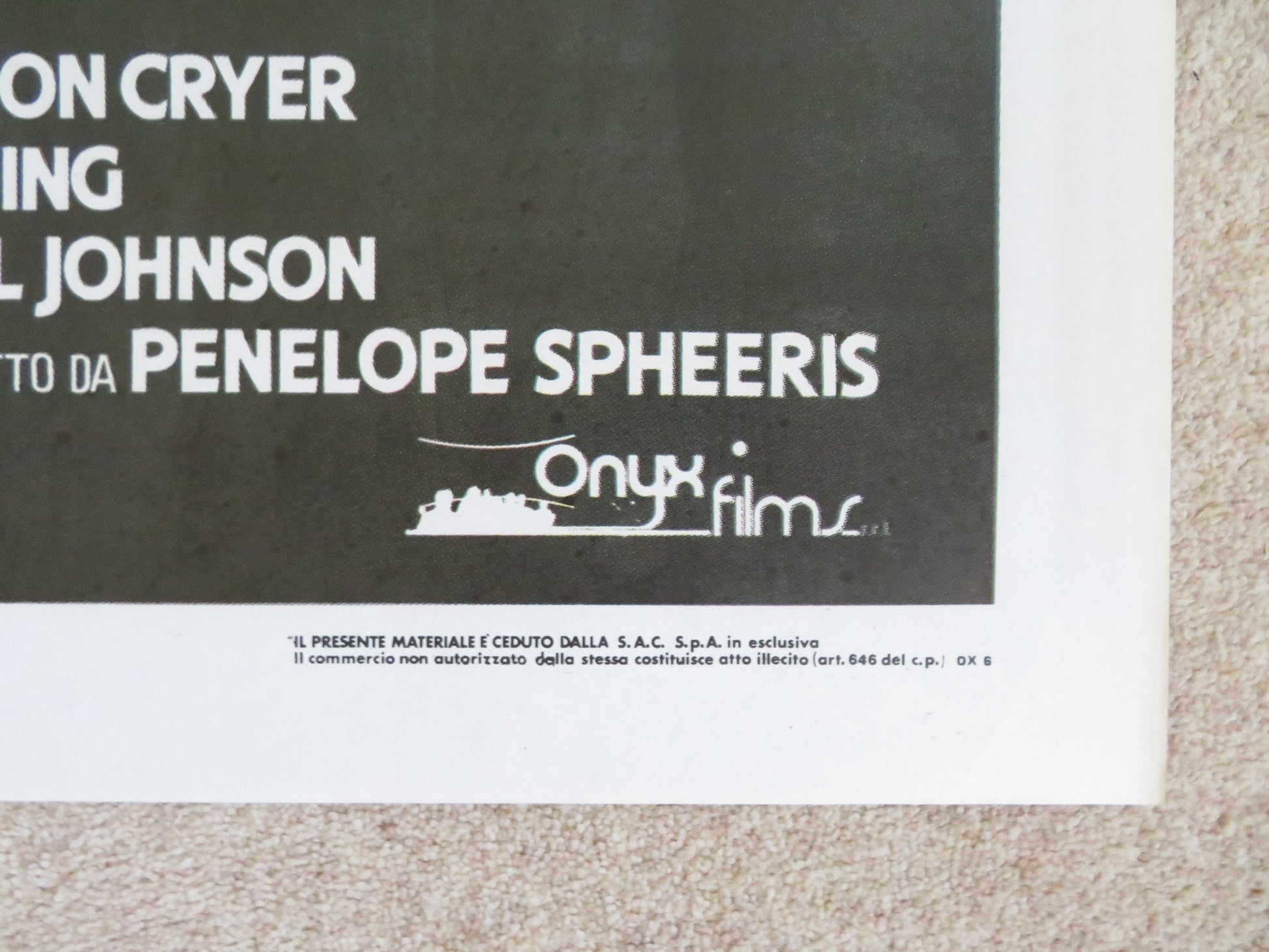 DUDES ITALIAN 2 FOGLIO POSTER JON CRYER FLEA 1987 Rendezvous Cinema Movie posters