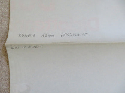 DUDES ITALIAN 2 FOGLIO POSTER JON CRYER FLEA 1987 Rendezvous Cinema Movie posters