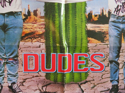 DUDES US ONE SHEET POSTER JON CRYER CATHERINE MARY STEWART 1987 Movie posters