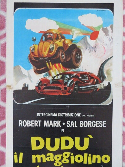 DUDU IL MAGGIOLINO A TUTTOGAS / love bug ITALIAN LOCANDINA (27.5"x 13") POSTER Movie posters