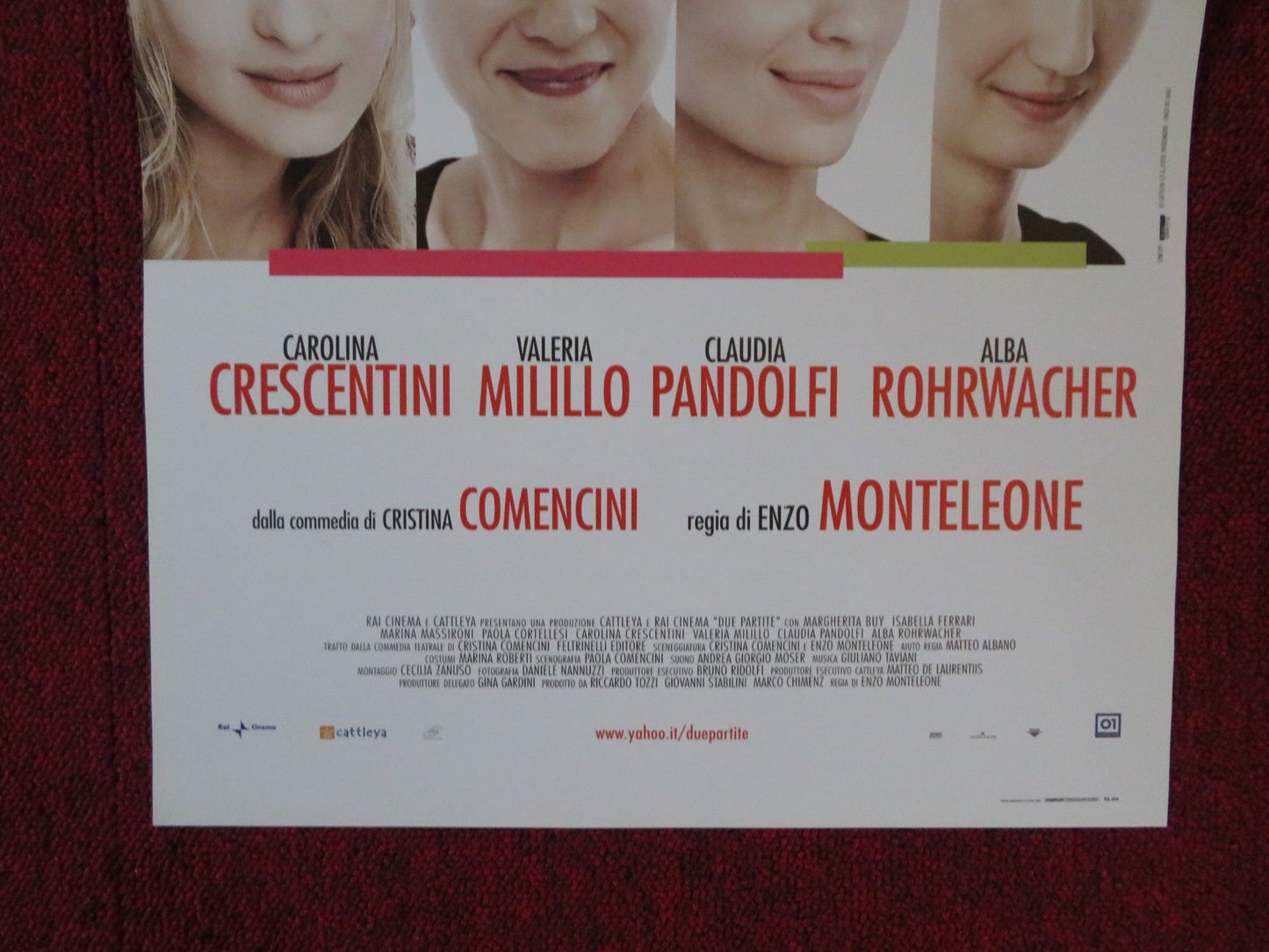 DUE PARTITE ITALIAN LOCANDINA POSTER ISABELLA FERRARI MARGHERITA BUY 2009 Rendezvous Cinema Movie posters