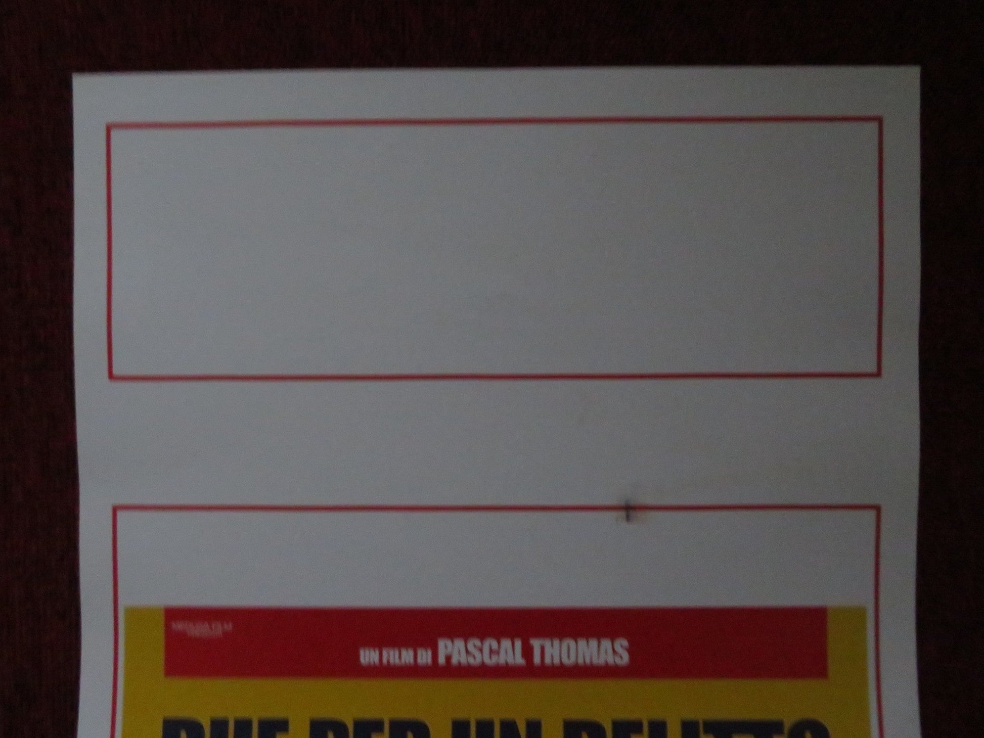 DUE PER UN DELITTO ITALIAN LOCANDINA POSTER CATHERINE FROT ANDRE DUSSOLLIER 2005 Rendezvous Cinema Movie posters